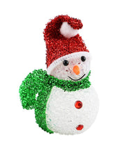 (D) Ornament 4pc, Handcrafted Christmas Tree Decoration Assorted Snowmen 6 Inch