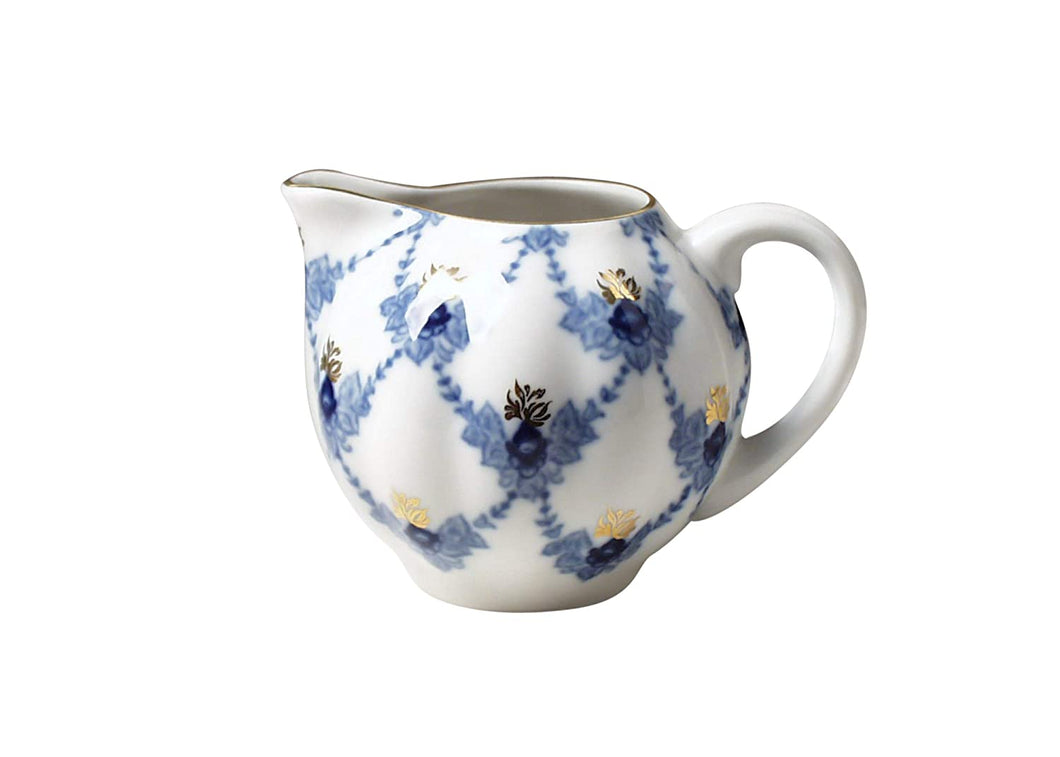 (D) Royalty Porcelain Lomonosov Cobalt Blue Evening Time Creamer