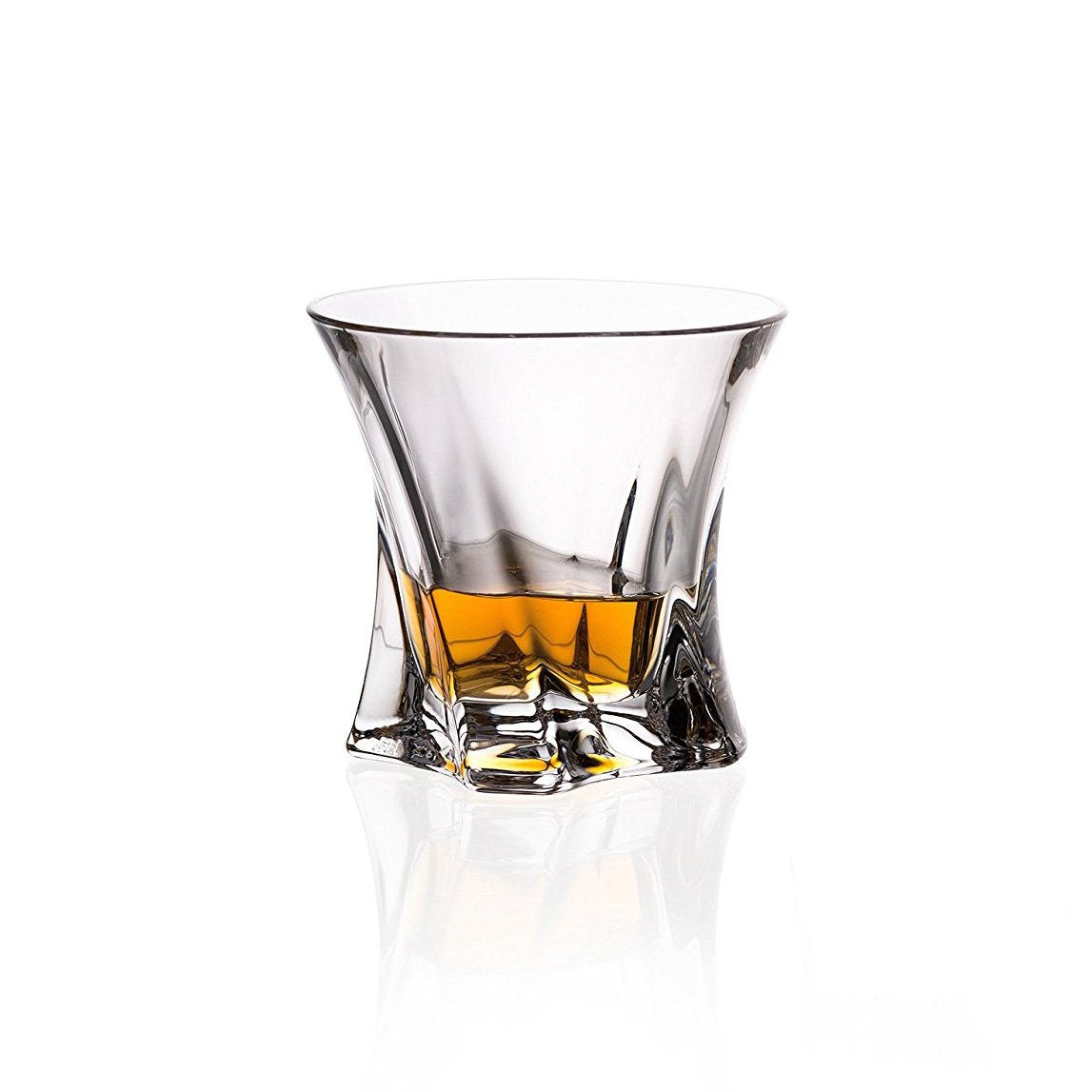 Old Fashioned Cooper 6-Pc Glasses Set for Whiskey/Scotch, Lead Free