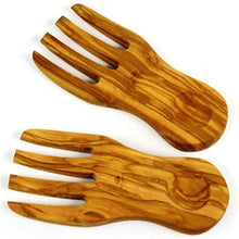 (D) Salad Tongs, Wooden Salad Hands for Cooking Laguiole, Berard (2 Sets)
