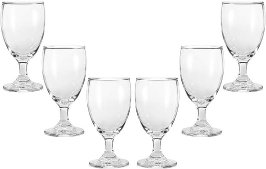 Provenza Water Glasses 10.5 Oz, Modern Cocktail Goblets Set of (6)