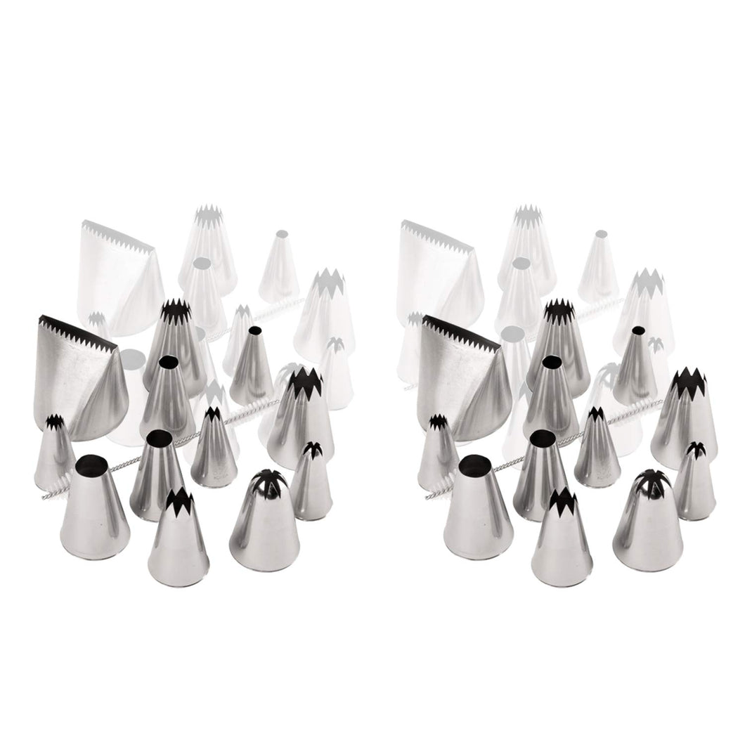 Ateco 786 Piping 12-Piece Cake Decorating Set for Pastry, Bakeware (2 Sets)