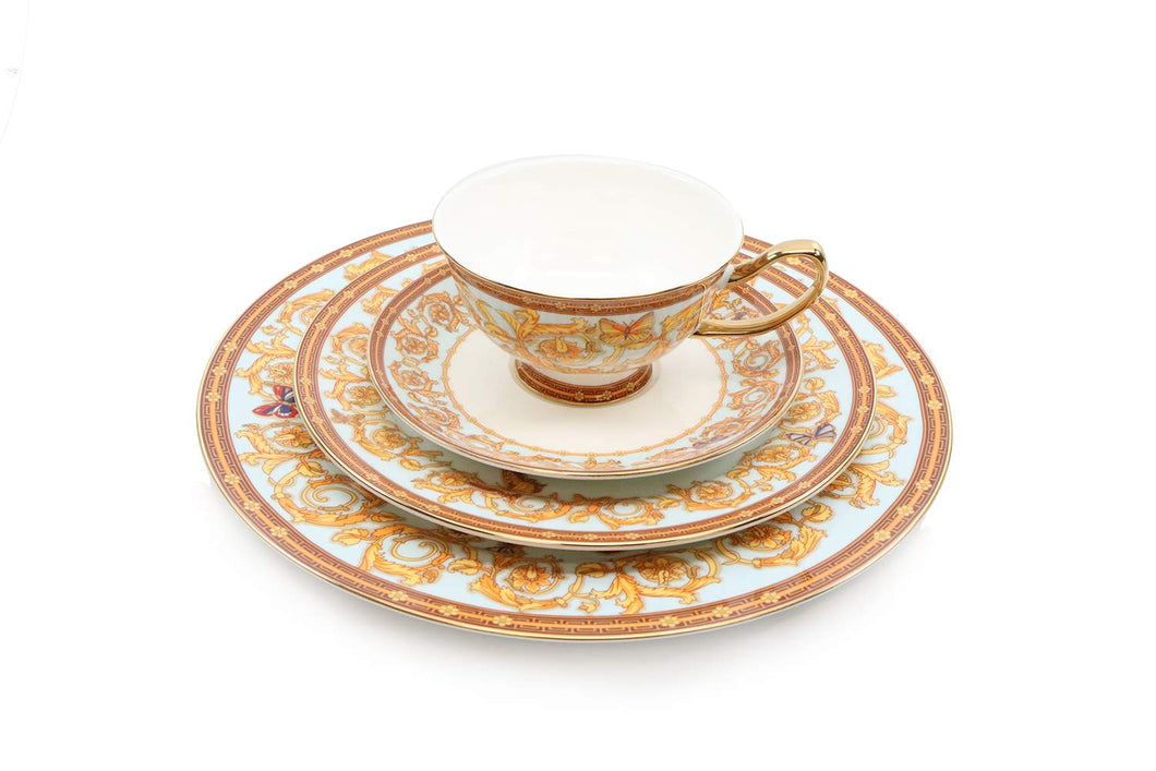 Royalty Porcelain Dessert Plate Set of 4 - 4 Piece