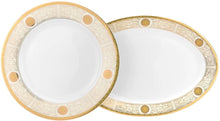 Royalty Porcelain 57-pc Dilagio Dinner Set, Luxury Porcelain 24K Gold