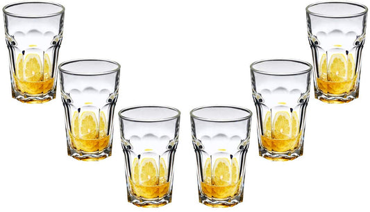 Lisboa Beverage, Stemless Cocktail Glasses 9.75 Oz, Party Glassware Set of (6)