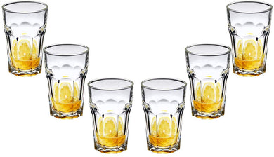 Lisboa Beverage, Stemless Cocktail Glasses 9.75 Oz, Party Glassware Set of (6)