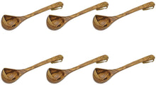(D) Soup Ladle Wood Spoon with Long Handles Berard French Vintage (6 PC)