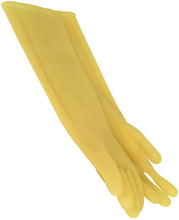Reusable Cleaning Rubber 9" X 16" Gloves Yellow for Janitorial (24 Pairs Right +Left)