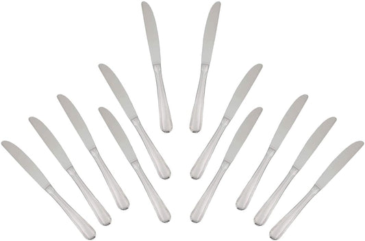 Atlant Stainless Steel Heavy Weight Polished Dinner Knife (12 PC)