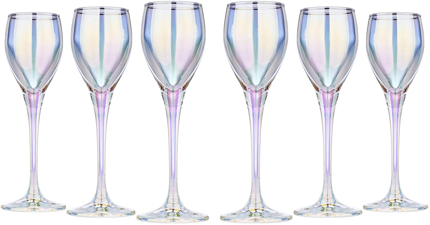 Liquer Glasses 'Liac' 1,75 Oz, Crystal Glassware Set of 6