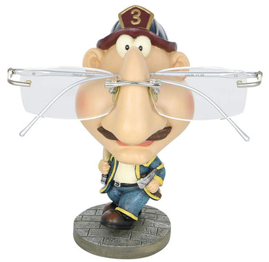 (D) Eyeglass Holder Display Stand for Men, Fireman, 5 Inches, Gift for Men