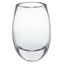 (D) Centerpiece 'Crescendo' Oval Crystal Flower Vase 7.5" H