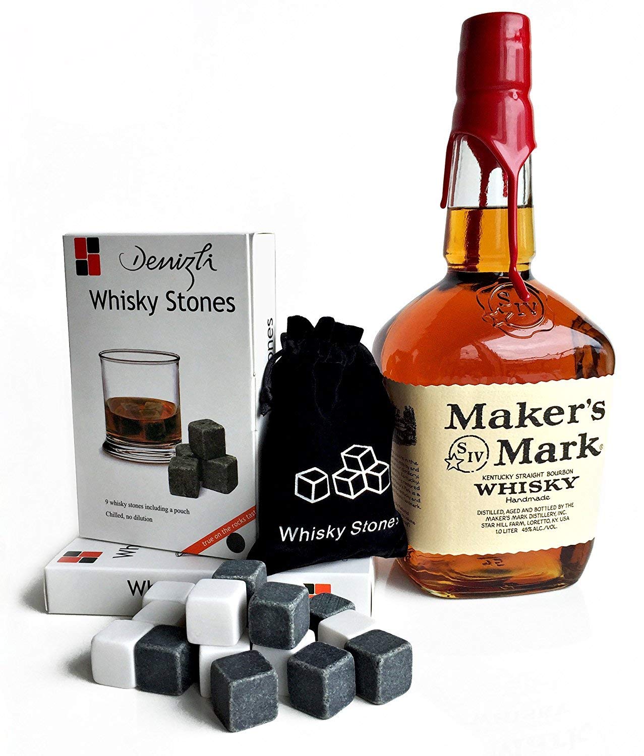 SET of 18 pcs - B&W Whisky Rocks, Wine / Liquor Chilling Stones