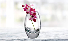 (D) Centerpiece 'Radiant' Flower Vase 9" H, Premium Quality Crystal Glass