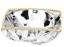 Italian Collection Crystal Wavy Bowl, Decorated with Swarovski Crystal