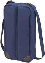 (D) Wine Carrier, Picnic Backpack Bag, Small Set for Outdoor (Blue)