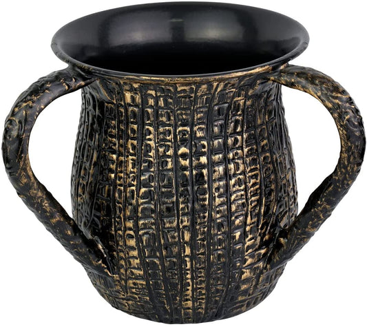 (D) Judaica Stainless Steel Wash Cup with 2 Handles