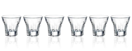 Old Fashioned "Apollo" 6-Pc Glasses Set for Whiskey/Scotch, Lead Free