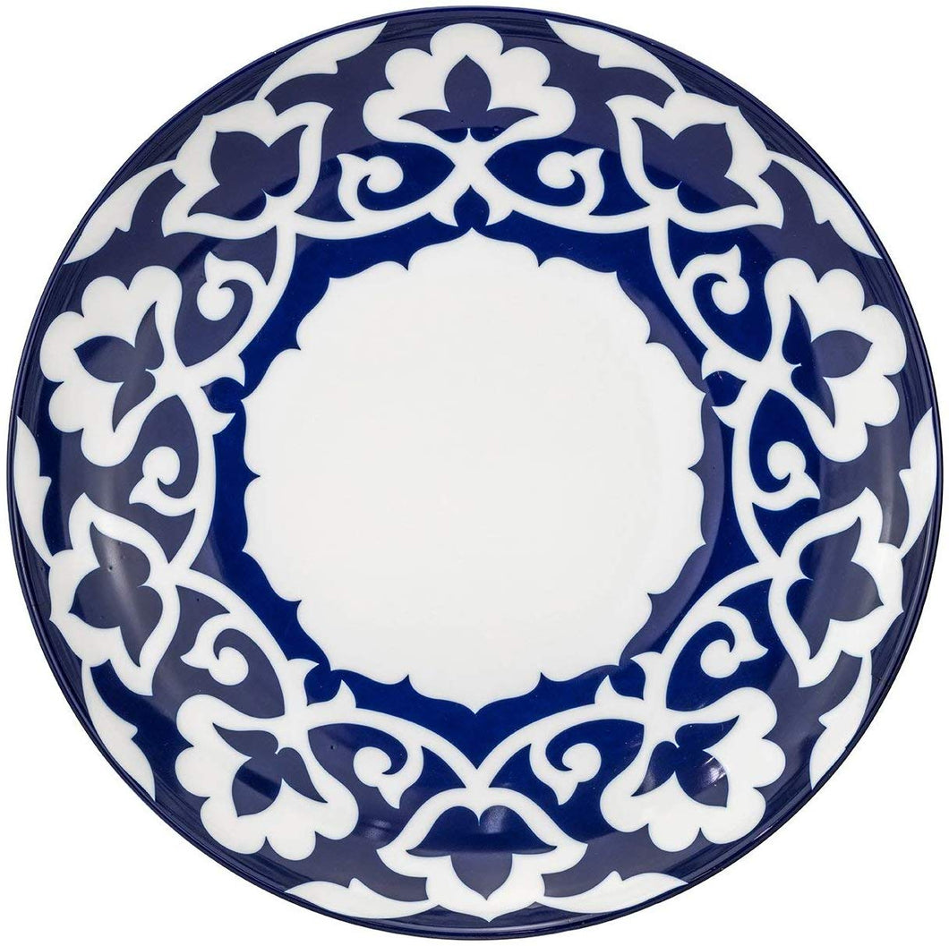 Royalty Porcelain Russian Fine Blue Floral Serving Platter (14 Inch)