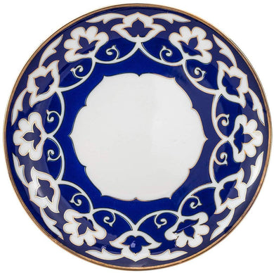 Royalty Porcelain Russian Fine Blue Floral Serving Platter (12 Inch)