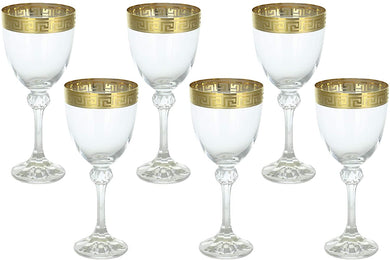 (D) Wine Glasses 6-Pc Set Of 7.5