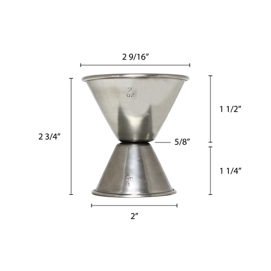 Thunder Group 1 & 2 OZ Stainless Jigger