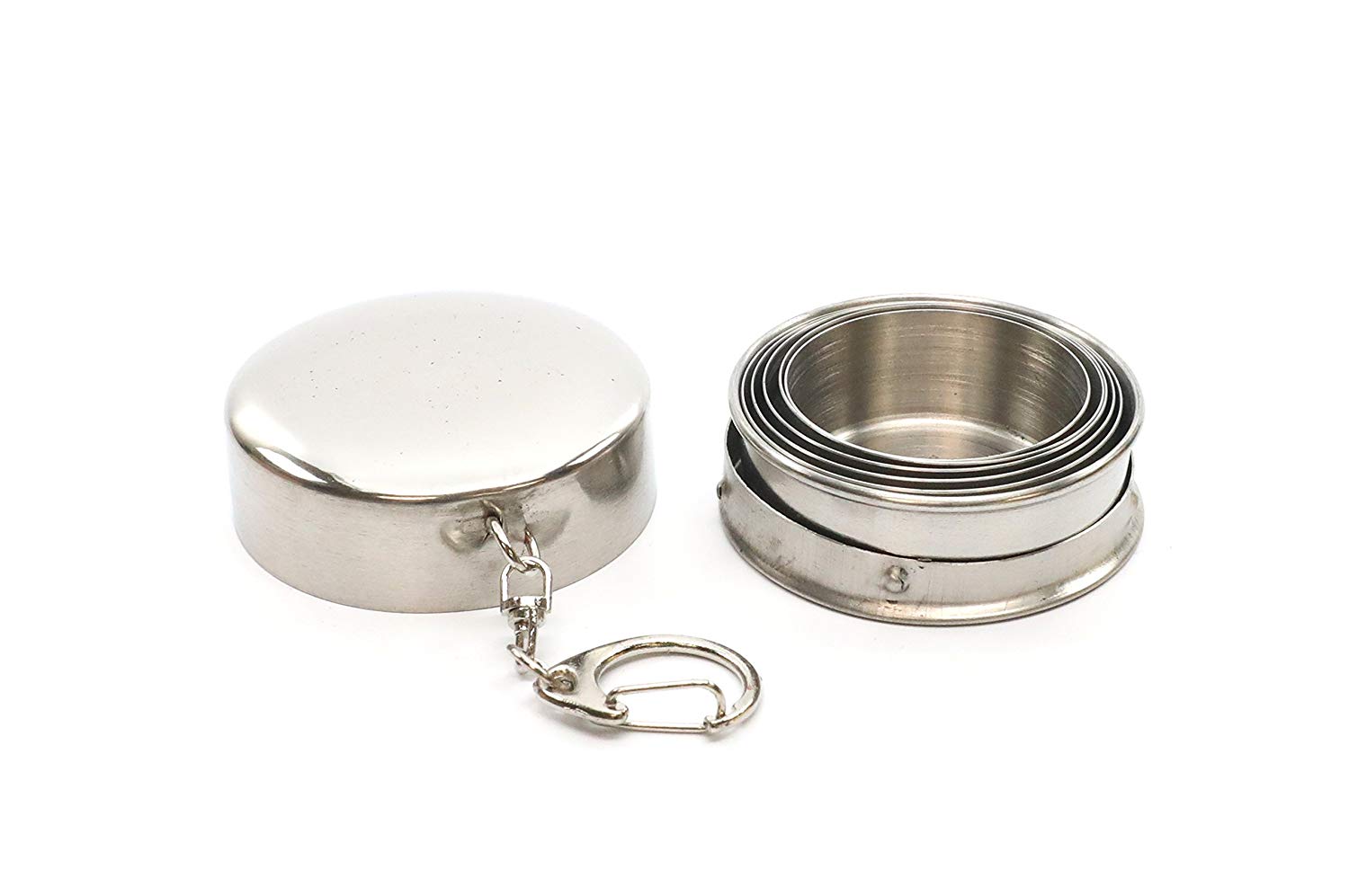 Denizli Stainless Steel 3 Oz Travel Cup, (Portable SS Folding Tumbler)