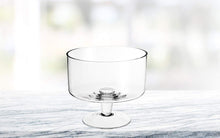 (D) Centerpiece 'Jupiter Trifle' Fruit Bowl, Lead Free Crystal Glass