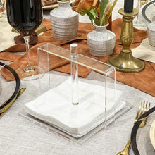 (D) Judaica Sleek Lucite Napkin Holder For Table Decoration Modern