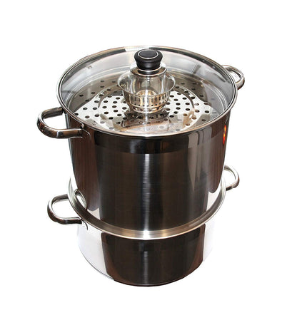 Uzbek 5 Level 20 Qt 18/10 SS Steamer Warmer Cooker Mantovarka Manti Cookware