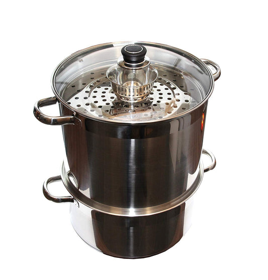 Uzbek 5 Level 20 Qt 18/10 SS Steamer Warmer Cooker Mantovarka Manti Cookware