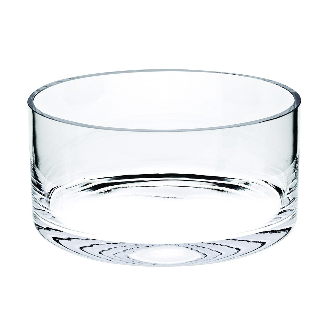 (D) Medium Lead Free Crystal Manhattan Serving or Snack Bowl 8 x 4 Inches