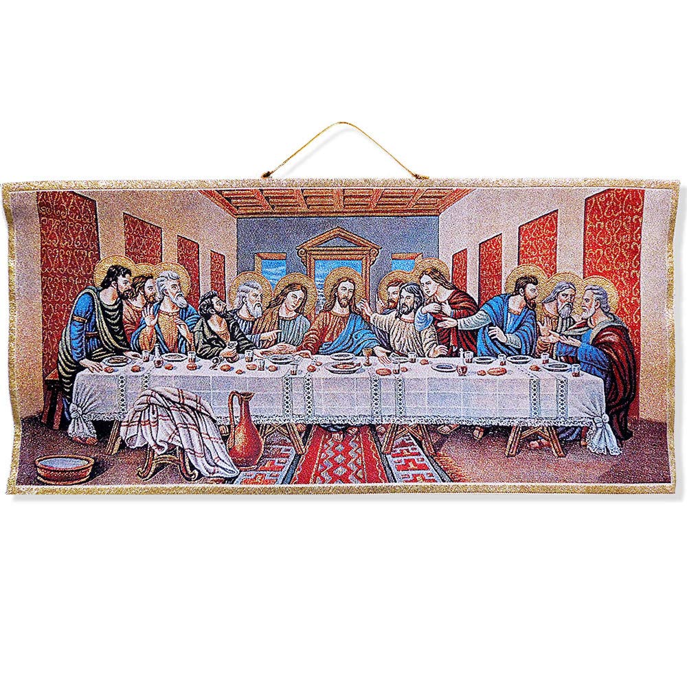 (D) Last Supper Iconic Wall Art Tapestry - Mystical Biblical Masterpiece 18