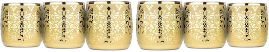 Gold Tumblers Rock Glassware ' Liberty' Set 6-pc, Water Glasses