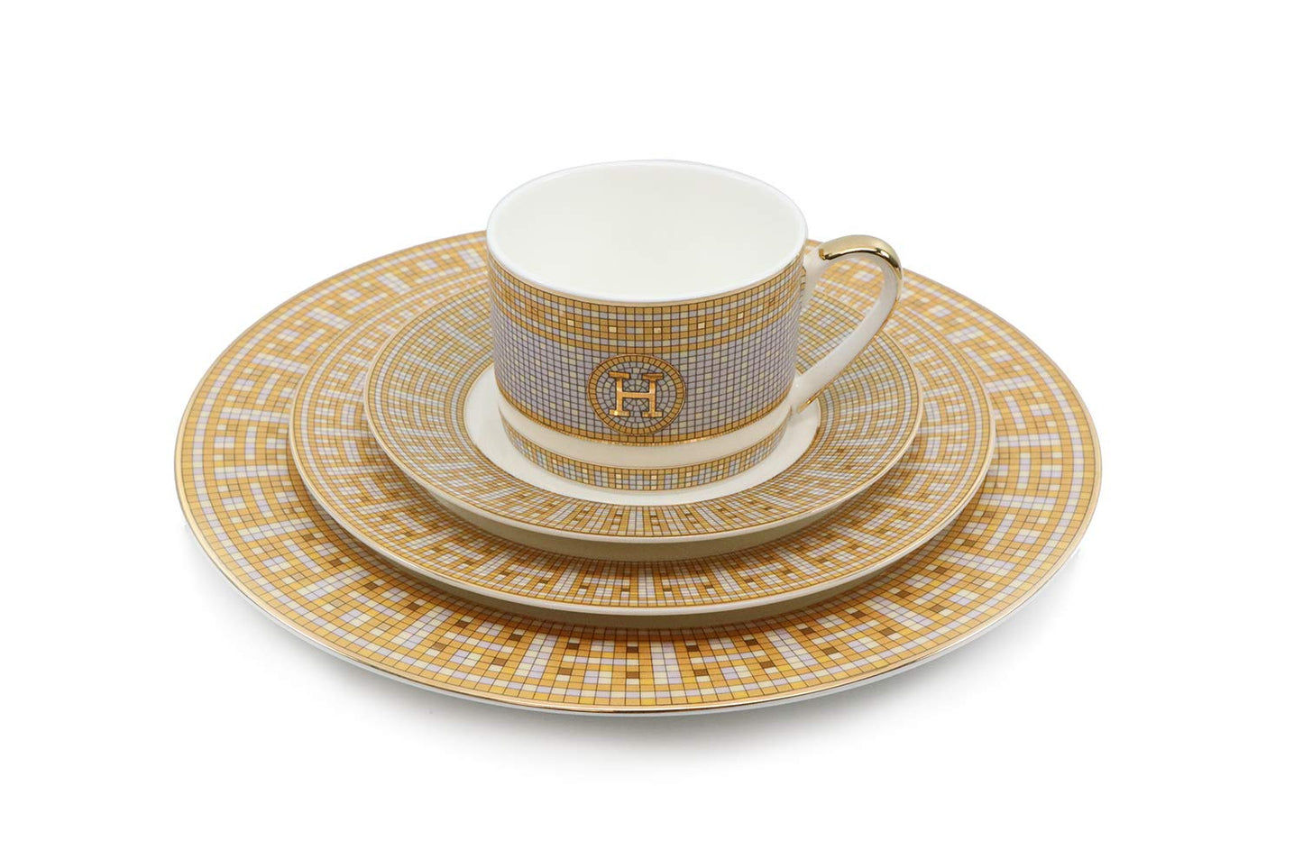 Royalty Porcelain 16-pc Dinner Set, Mosaiс Bone China Porcelain