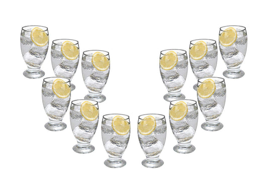 Lexington Multi-Purpose Glasses 11.75 Oz, Modern Water Goblets Set of (12)