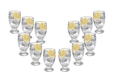 Lexington Multi-Purpose Glasses 11.75 Oz, Modern Water Goblets Set of (12)