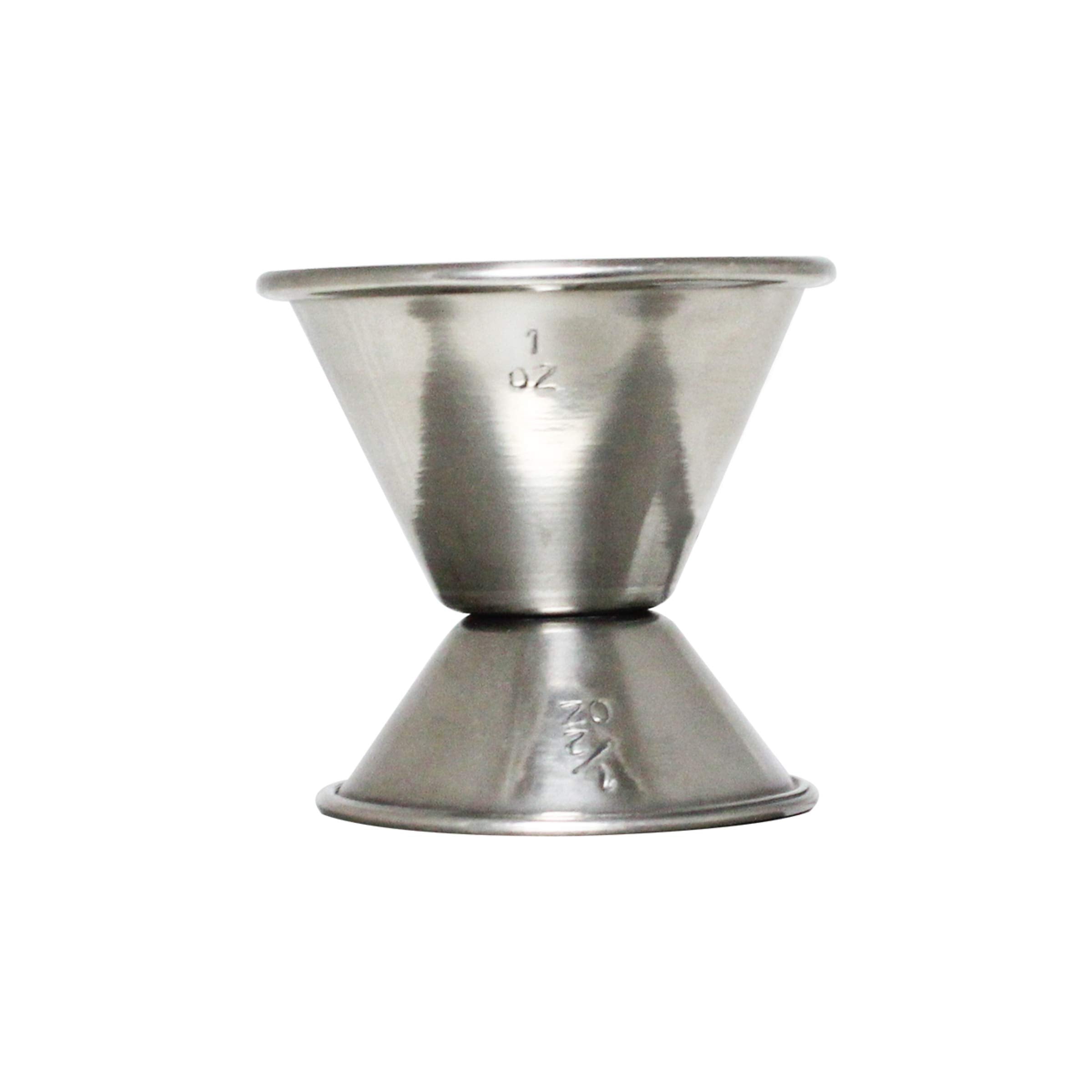 Thunder Group 0.5 & 1 oz stainless steel jigger, comes in each