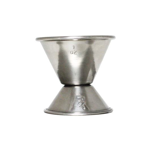 Thunder Group 0.5 & 1 oz stainless steel jigger, comes in each
