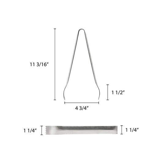 Thunder Group 12" one-piece pom tong, staineStainless stainless steel, comes in each