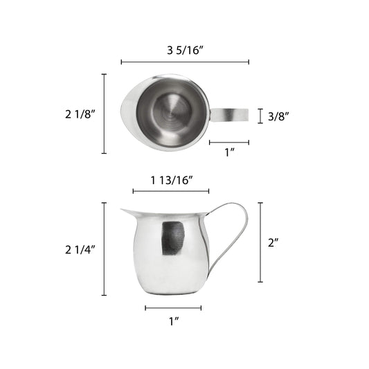 Thunder Group SLRBC001 Stainless Bell Creamer, 3-Ounce