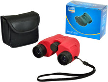 (D) Compact Binoculars with Carry Case, Outdoor Watching, Gift for Men (Red)