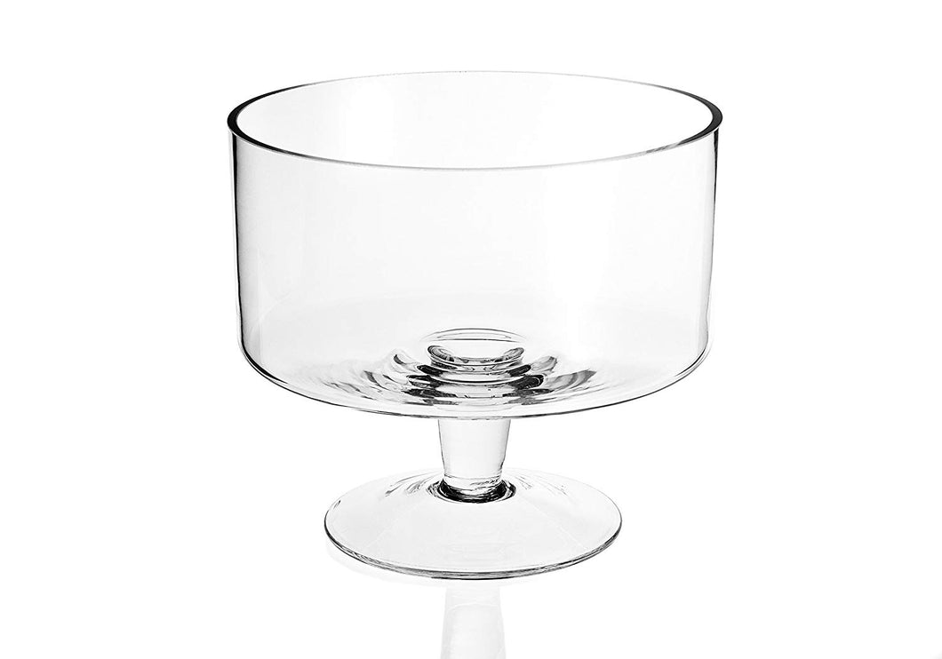 (D) Centerpiece 'Jupiter Trifle' Fruit Bowl, Lead Free Crystal Glass