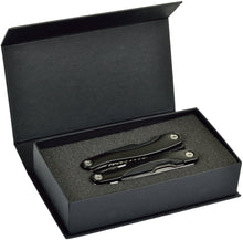 (D) Multifunction Tool With Case, Pocket Knife, Birthday Gift for Men (Black)