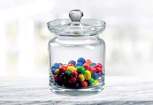 (D) Handcrafted 'Aladdin' Lead Free Crystal Glass Candy Jar with Lid 5.5"H