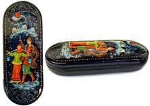 (D) Eyeglass Case Box Fedoskino Style Russian Souvenir (To the Well)