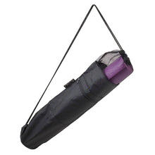 (D) Fun Thick Yoga Mat in a Bag for Women and Men (Purple)