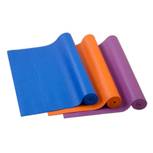 (D) Fun Thick Yoga Mat in a Bag for Women and Men (Blue)
