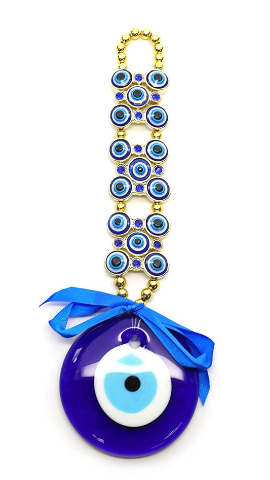 Denizli Evil Eye "Jewel" Hanging Medallion, Feng Shui Home Decoration