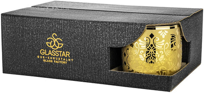 Gold Tumblers Rock Glassware ' Liberty' Set 6-pc, Water Glasses